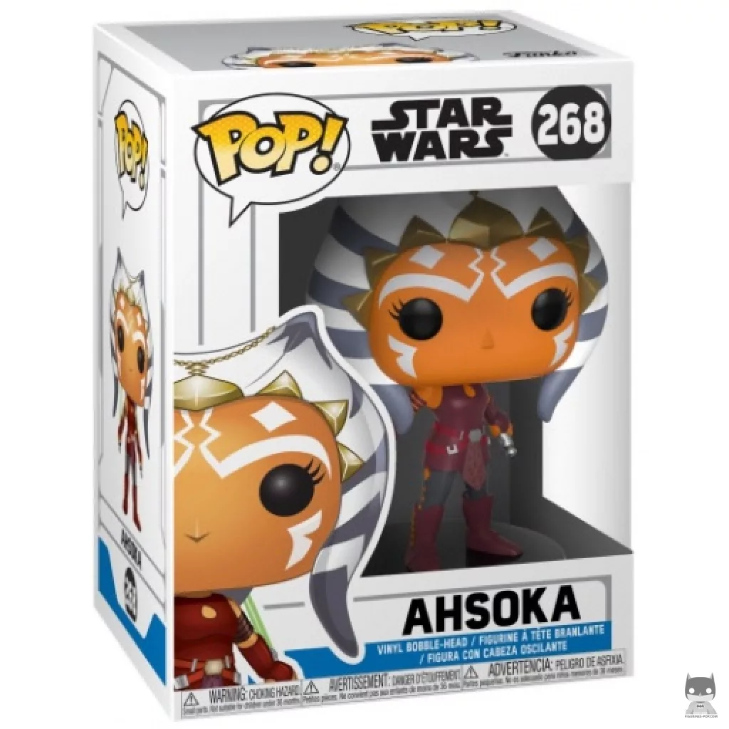 Ahsoka Funko Pop! figure in its box