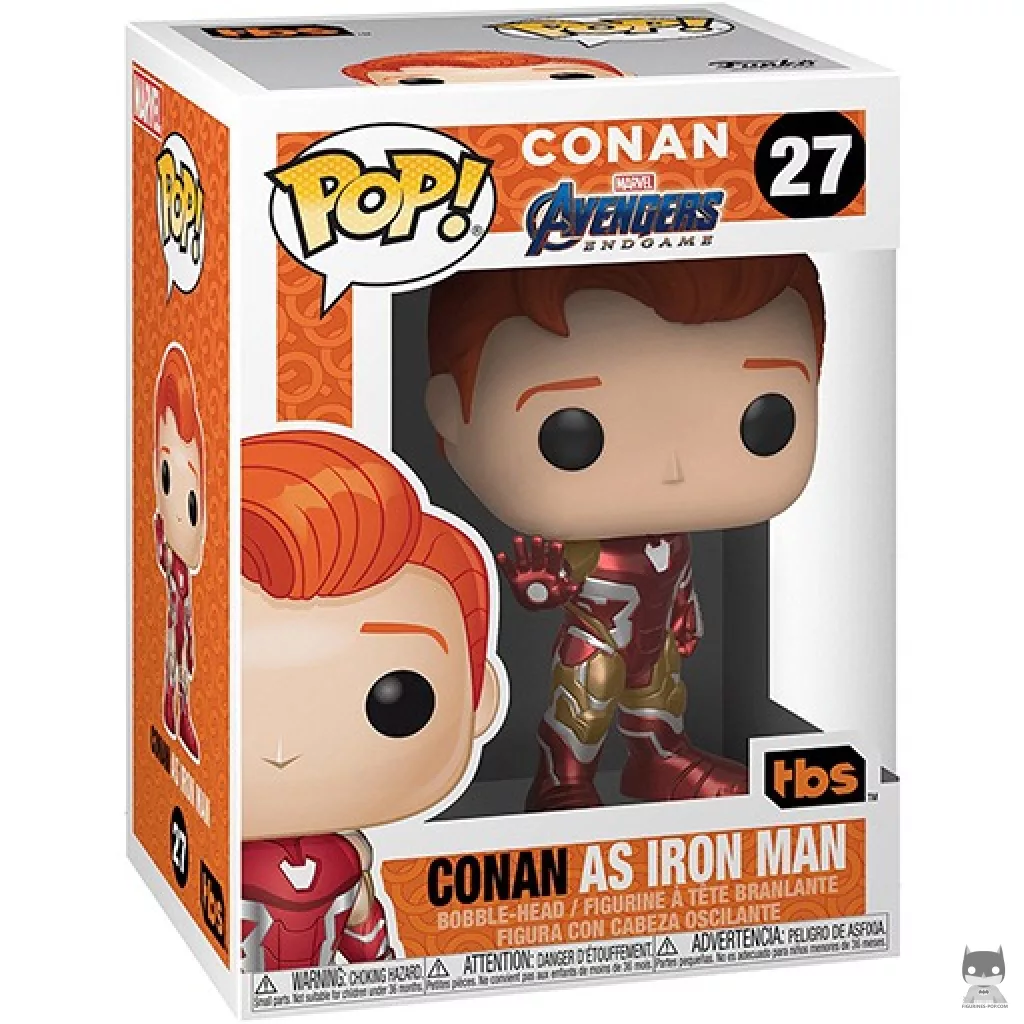 Conan as Iron Man Funko Pop! figure in its box