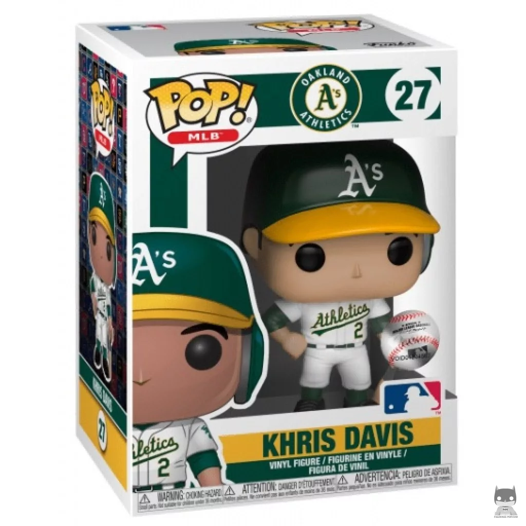Khris Davis Funko Pop! figure in its box