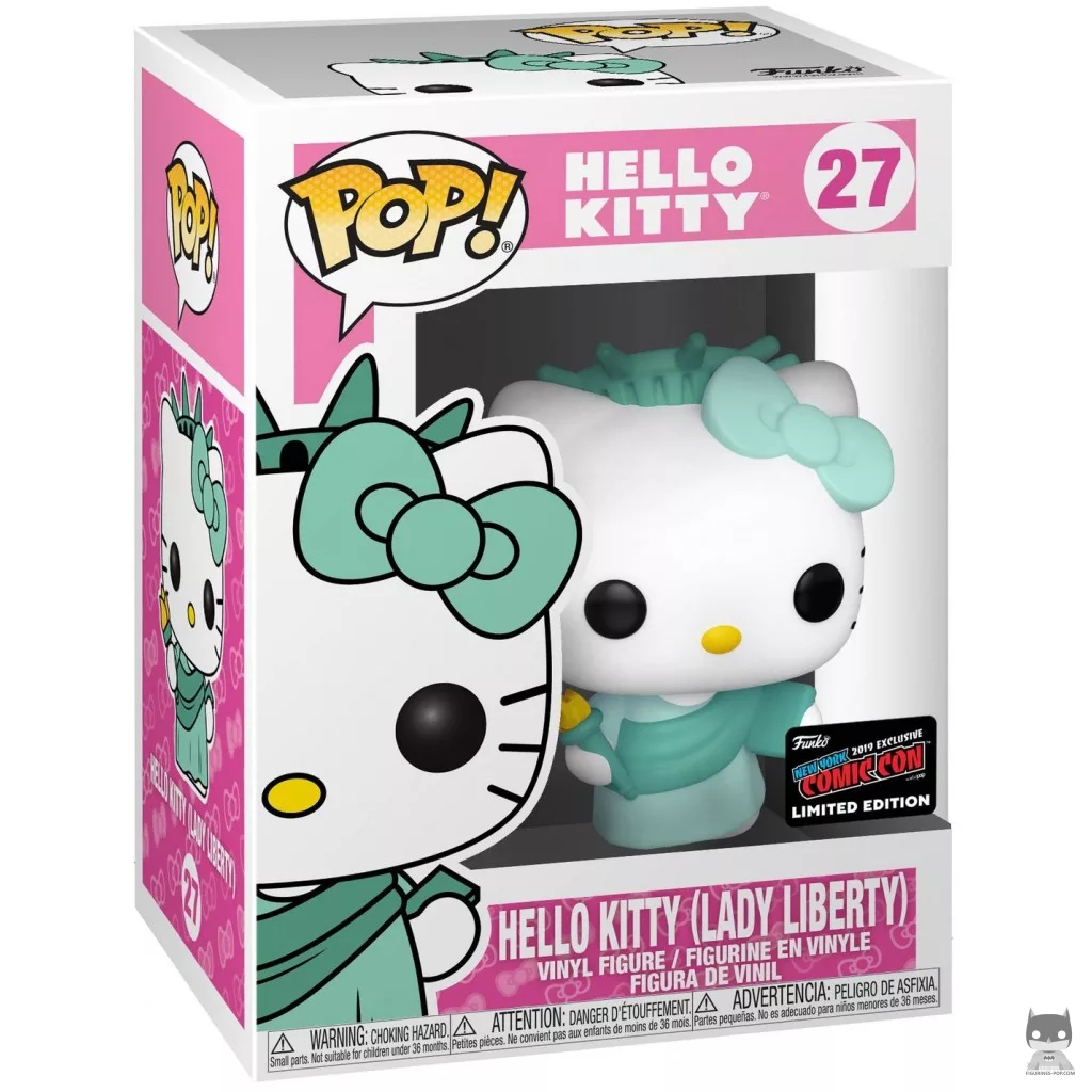 Hello Kitty Lady Liberty Funko Pop! figure in its box