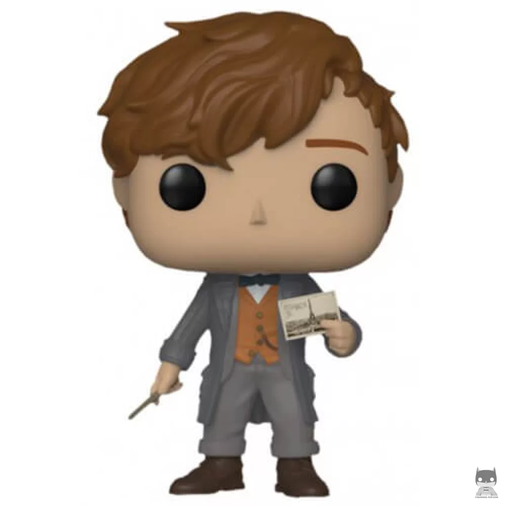 Newt Scamander with postcard Funko Pop! figure (The Crimes of Grindelwald)