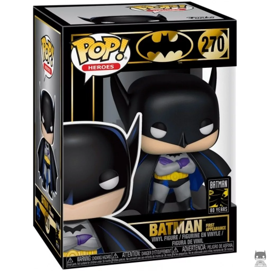 Batman First Appearance Funko Pop! figure in its box