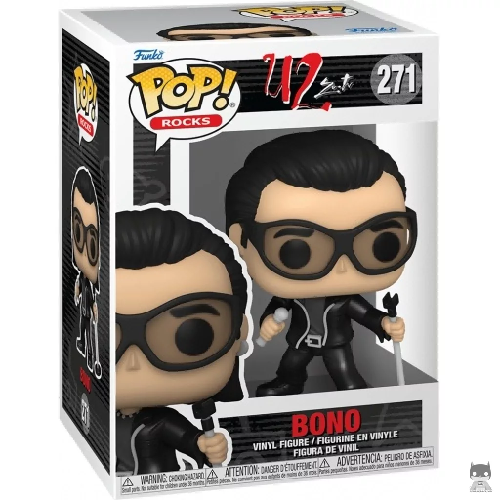 Bono Funko Pop! figure in its box