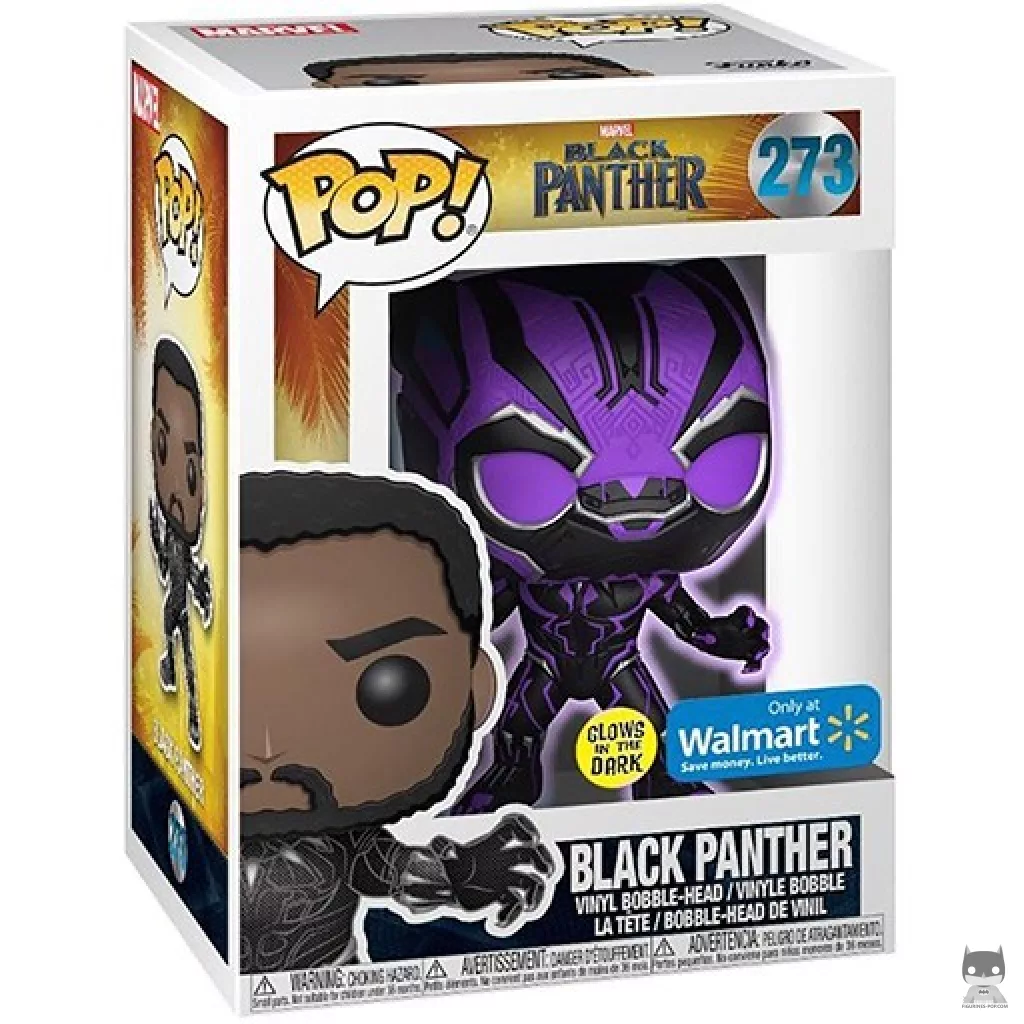 Black Panther (Glow in the Dark) Funko Pop! figure in its box