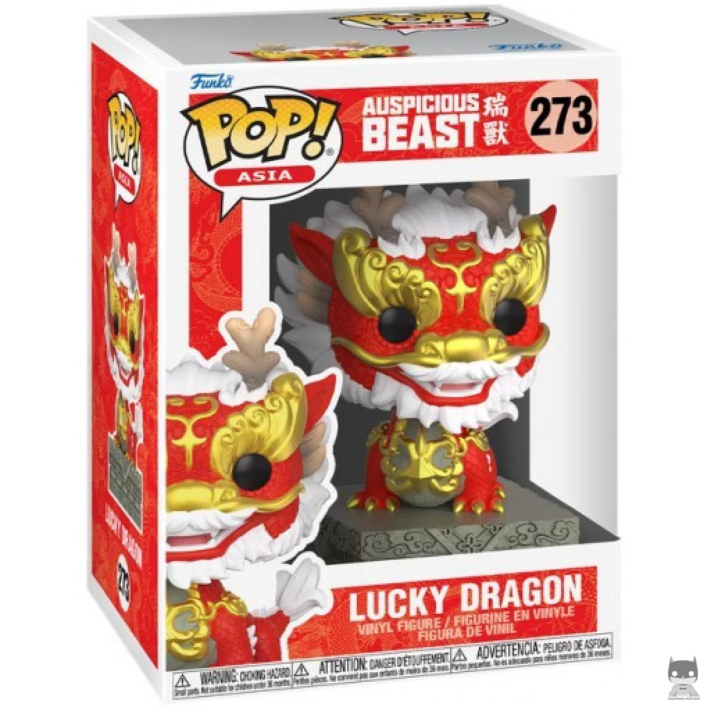 Lucky Dragon Funko Pop! figure in its box