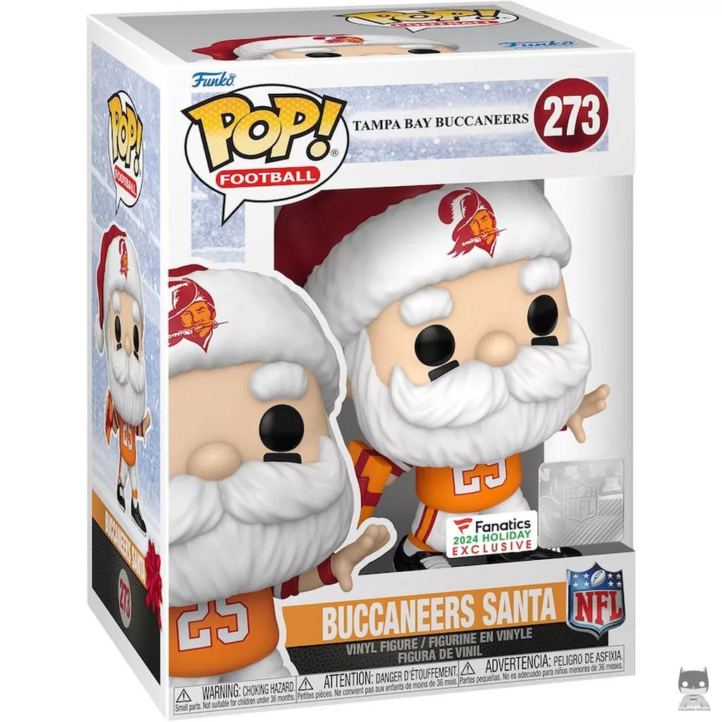 Buccaneers Santa Funko Pop! figure in its box