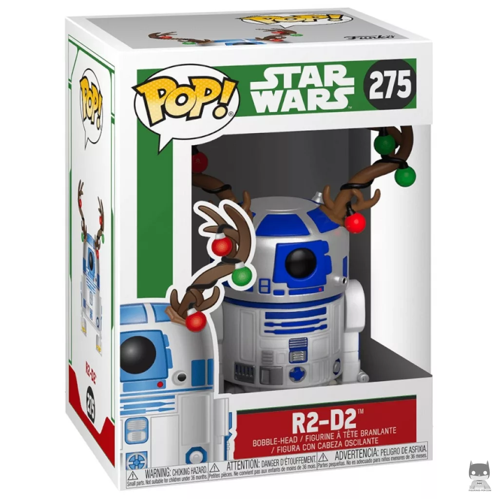 R2-D2 with antlers Funko Pop! figure in its box