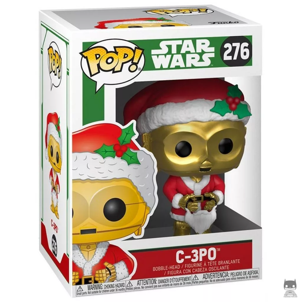 C-3PO as Santa Funko Pop! figure in its box