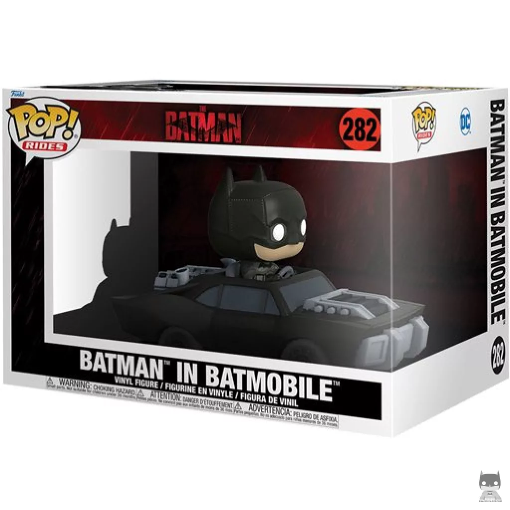 Batman in Batmobile Funko Pop! figure in its box