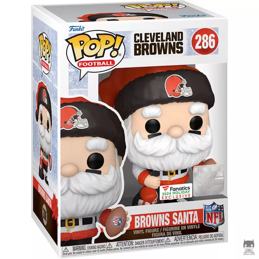 Browns Santa Funko Pop! figure in its box