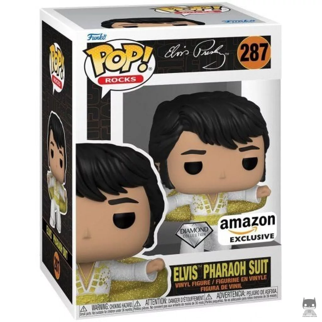 Elvis Pharaoh Suit (Diamond Glitter) Funko Pop! figure in its box
