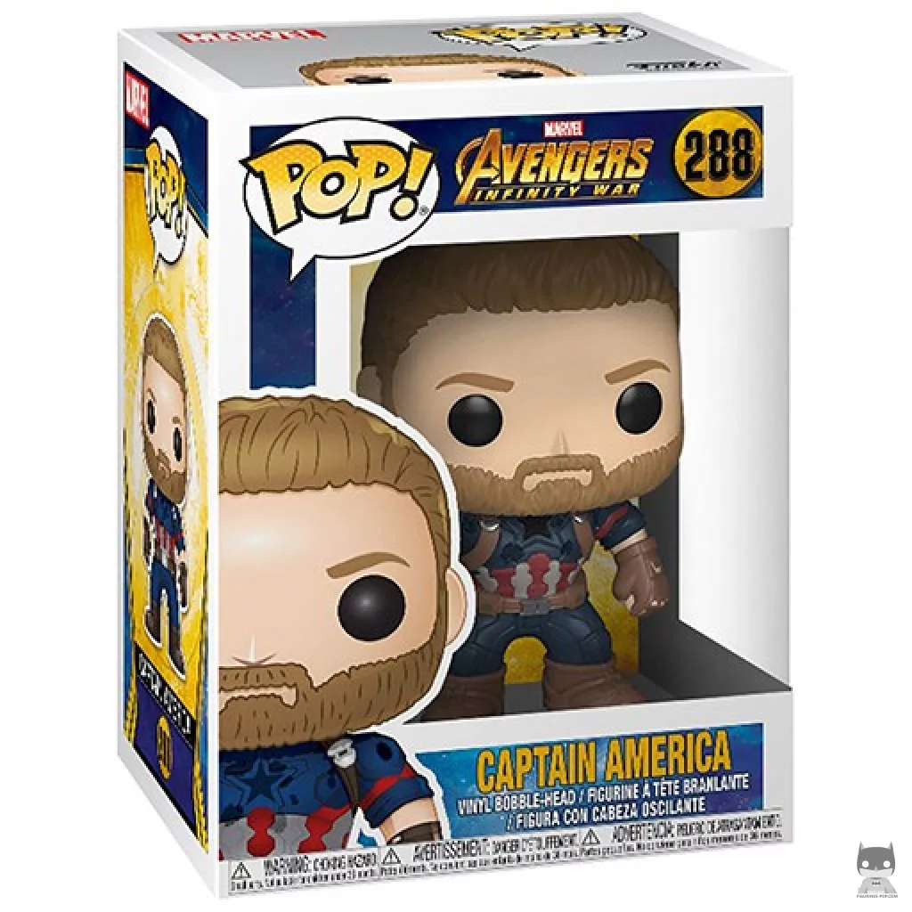 Captain America Funko Pop! figure in its box