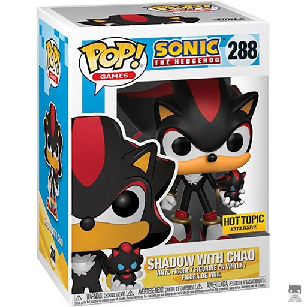 Shadow with Chao Funko Pop! figure in its box