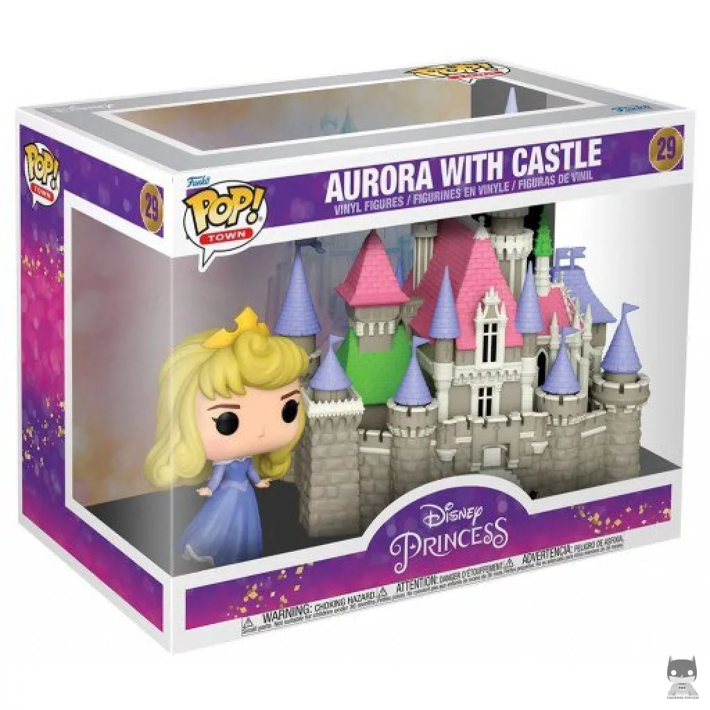Aurora with Castle Funko Pop! figure in its box