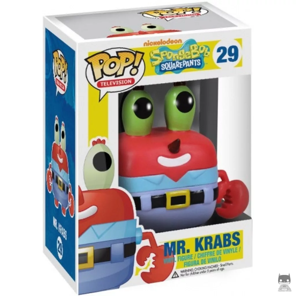 Mr. Krabs Funko Pop! figure in its box
