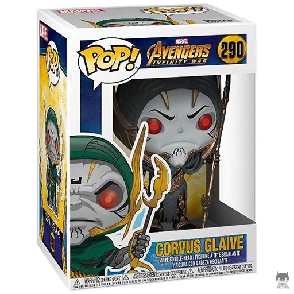 Corvus Glaive Funko Pop! figure in its box