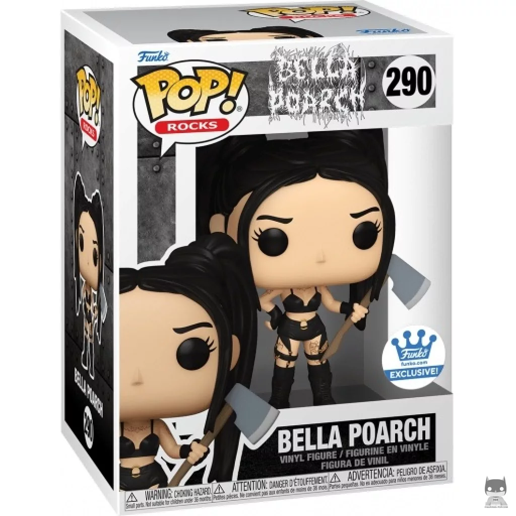 Bella Poarch with Axe Funko Pop! figure in its box