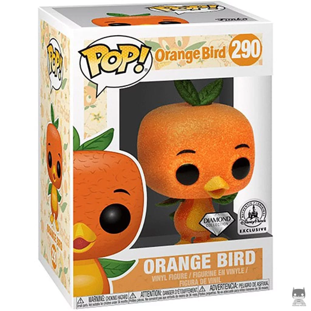 Orange Bird (Diamond Glitter) Funko Pop! figure in its box