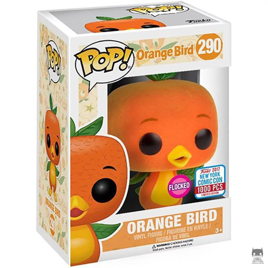 Orange Bird (Flocked) Funko Pop! figure in its box