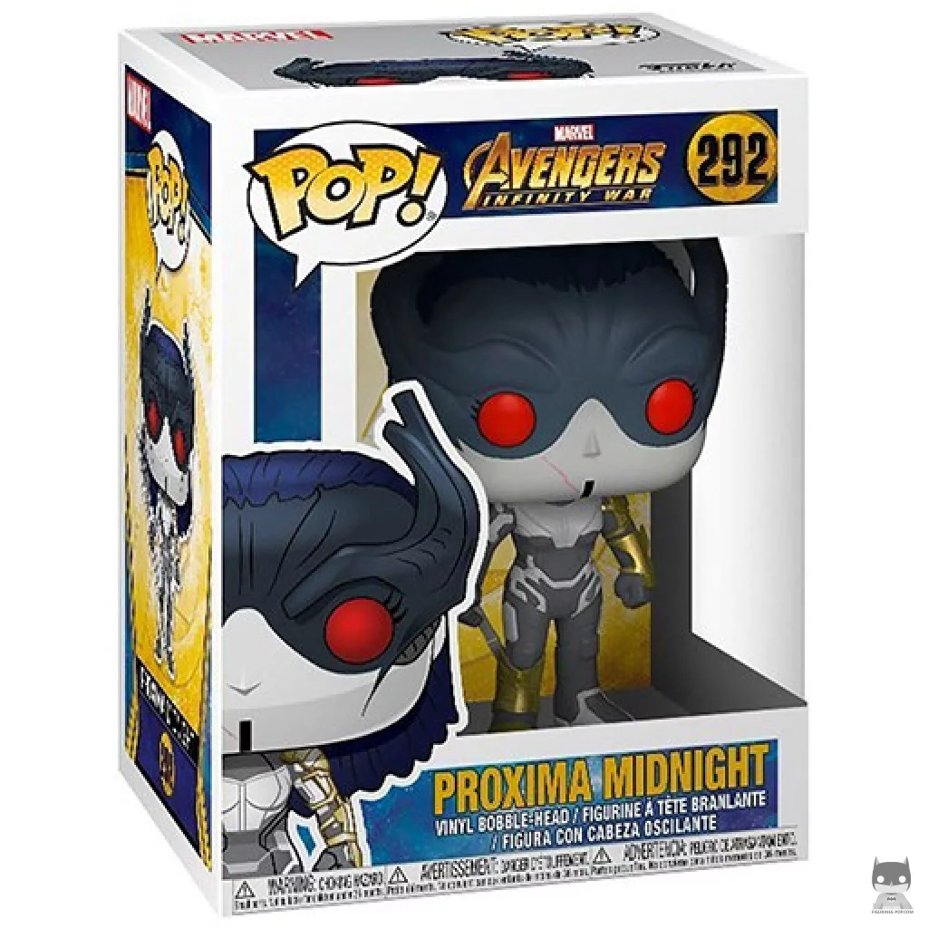 Proxima Midnight Funko Pop! figure in its box