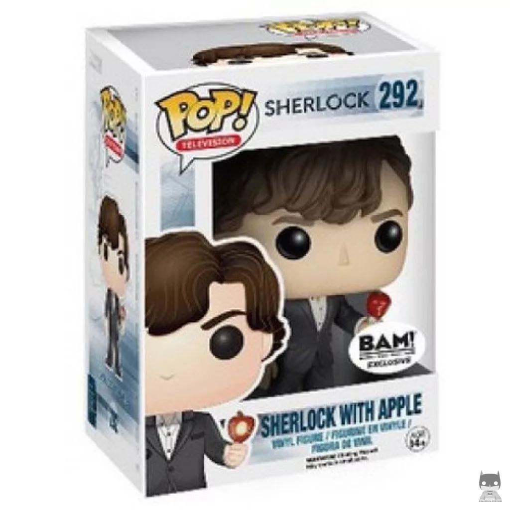 Sherlock Holmes (with Apple) Funko Pop! figure in its box