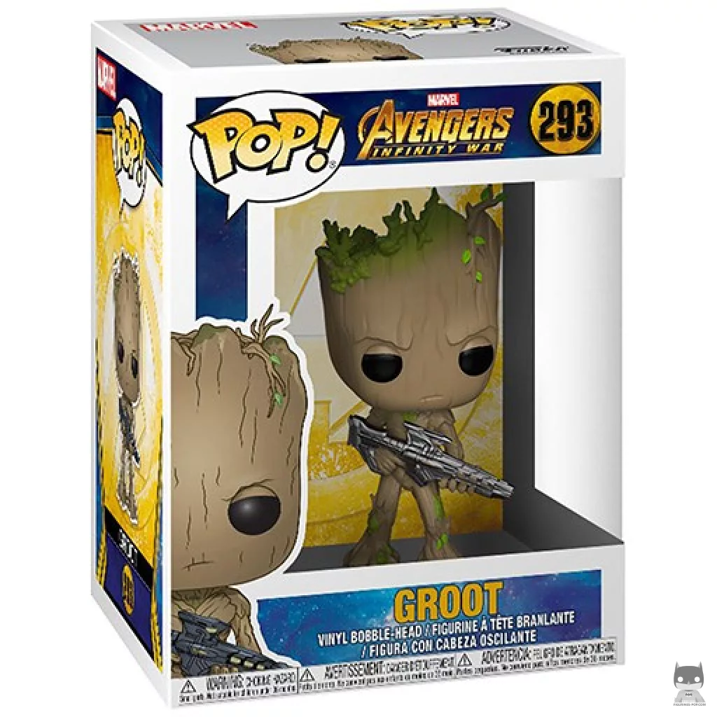 Groot (with Blaster) Funko Pop! figure in its box