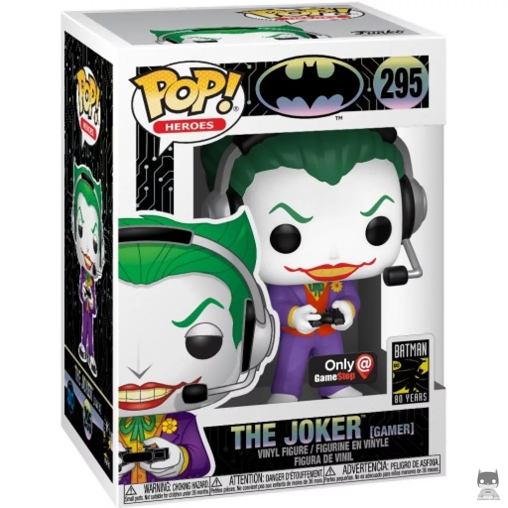The Joker Gamer Funko Pop! figure in its box