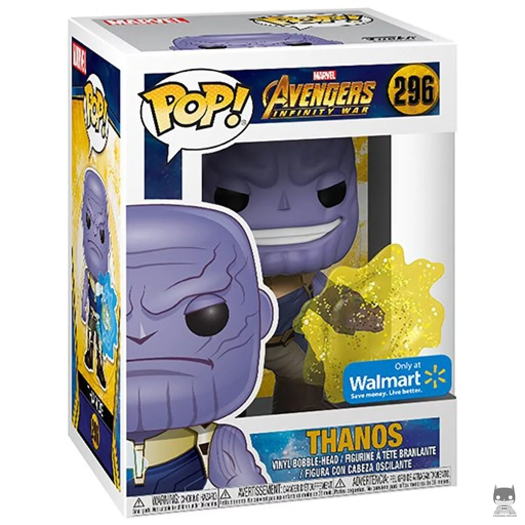 Thanos (Action Pose) Funko Pop! figure in its box