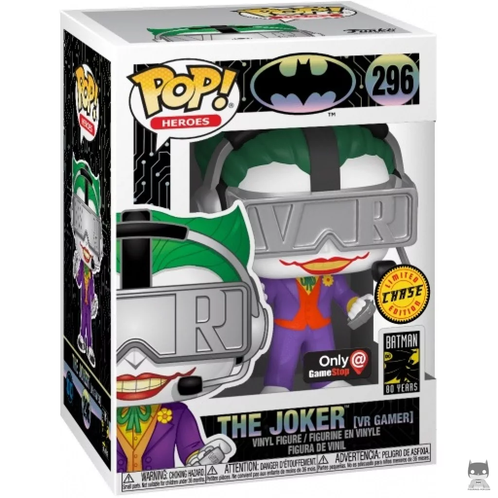 The Joker Gamer (Chase) Funko Pop! figure in its box