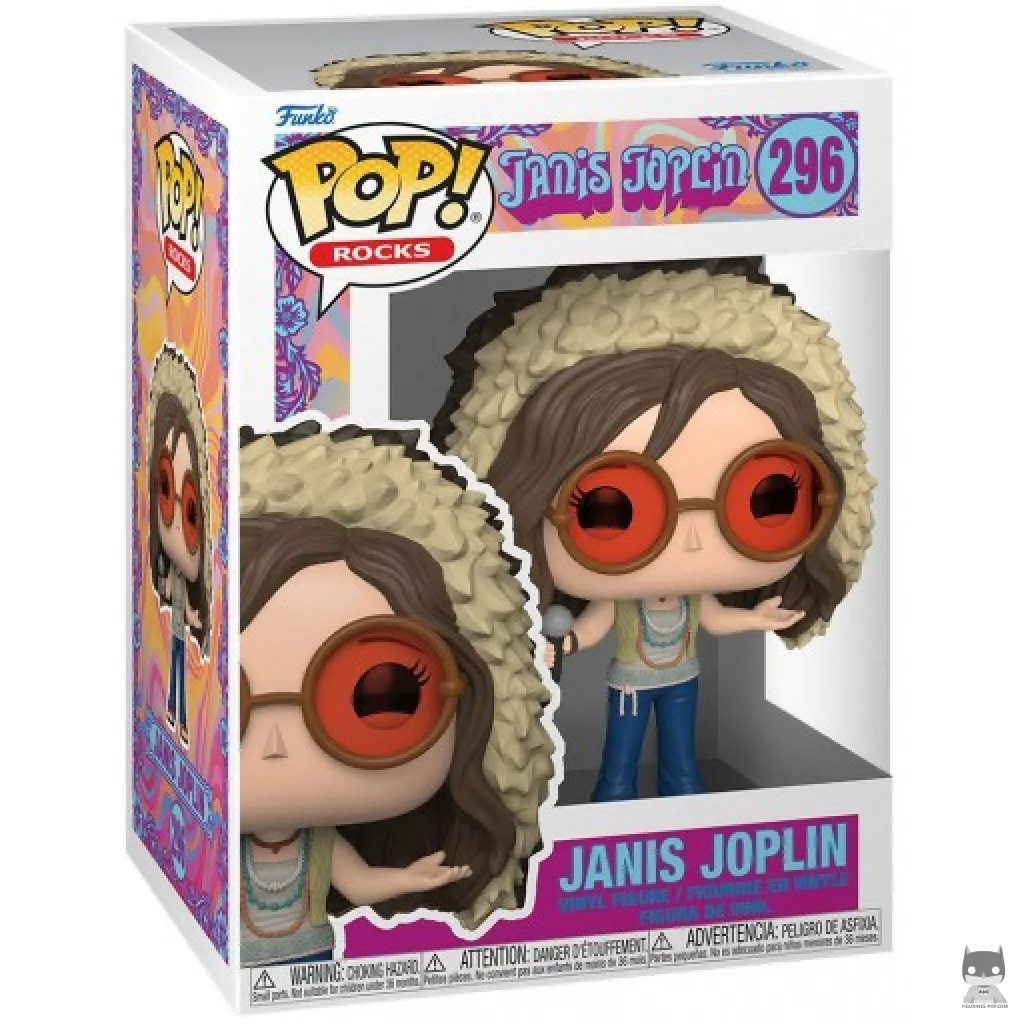 Janis Joplin Funko Pop! figure in its box