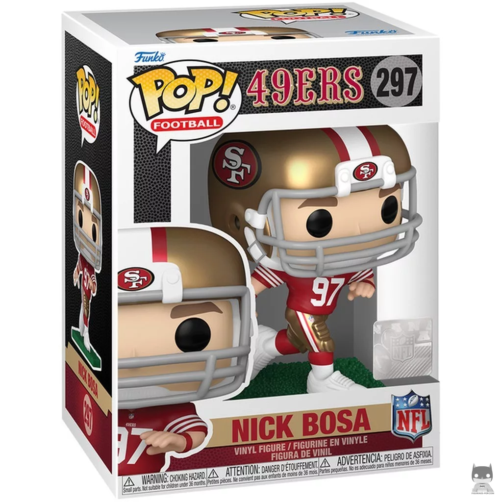 Nick Bosa Funko Pop! figure in its box