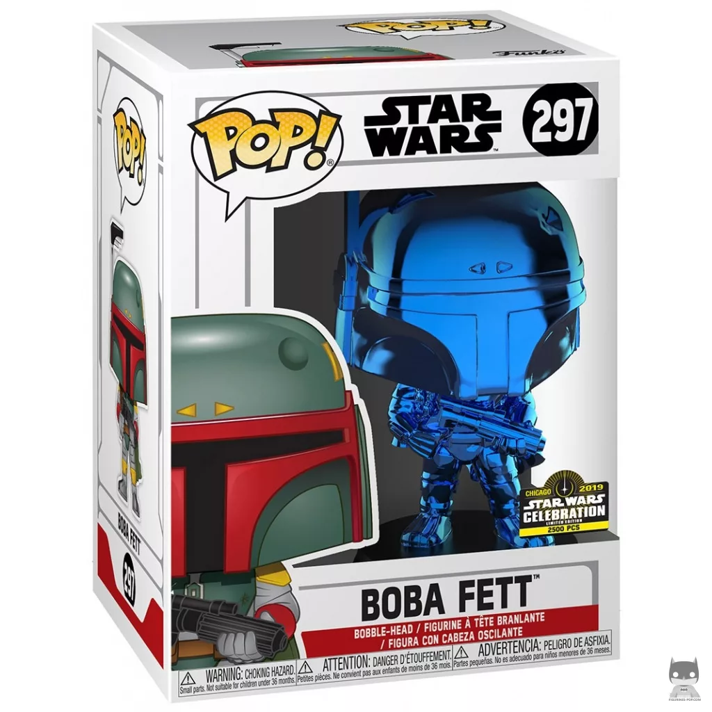 Boba Fett (Blue) Funko Pop! figure in its box