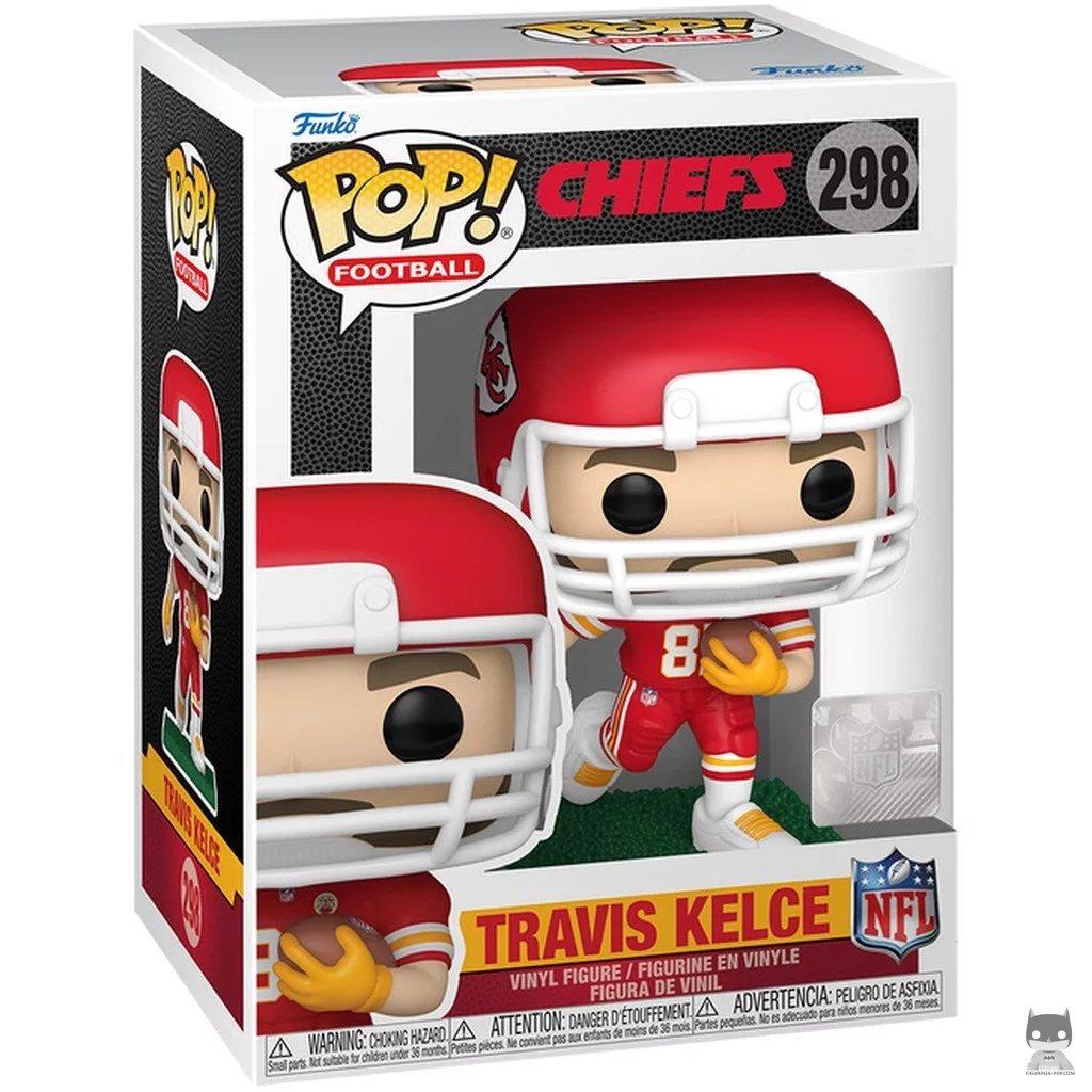 Travis Kelce Funko Pop! figure in its box