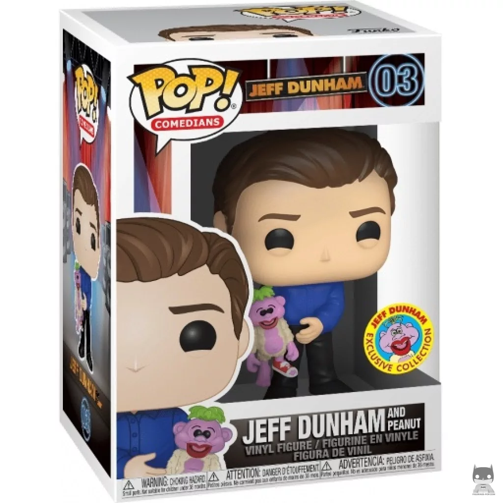 Jeff Dunham and Peanut Funko Pop! figure in its box