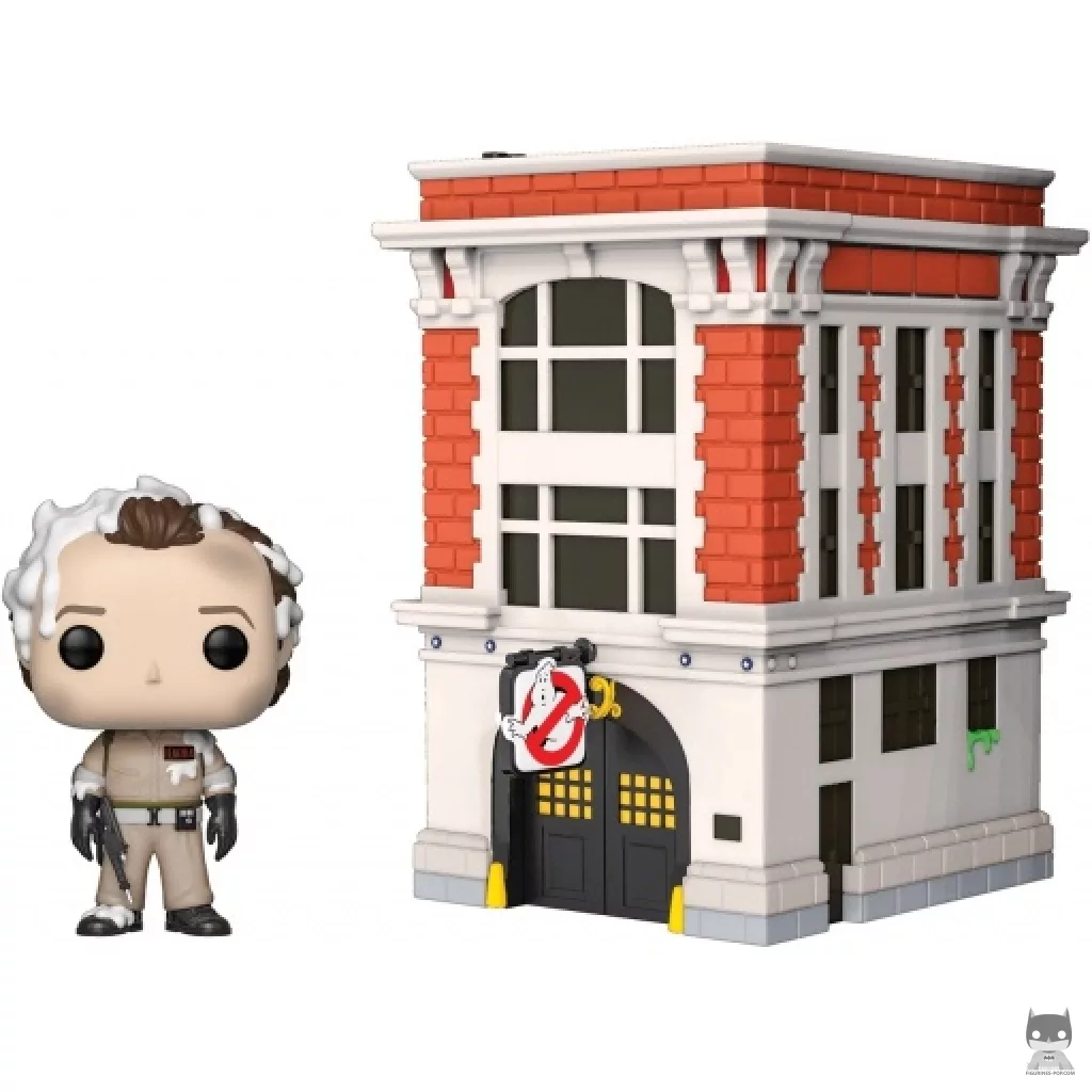 Dr. Peter Venkman with Firehouse Funko Pop! figure (Ghostbusters)