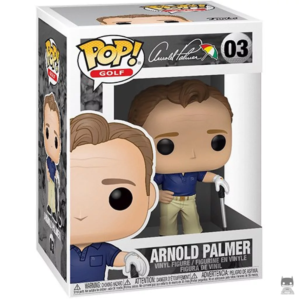 Arnold Palmer Funko Pop! figure in its box