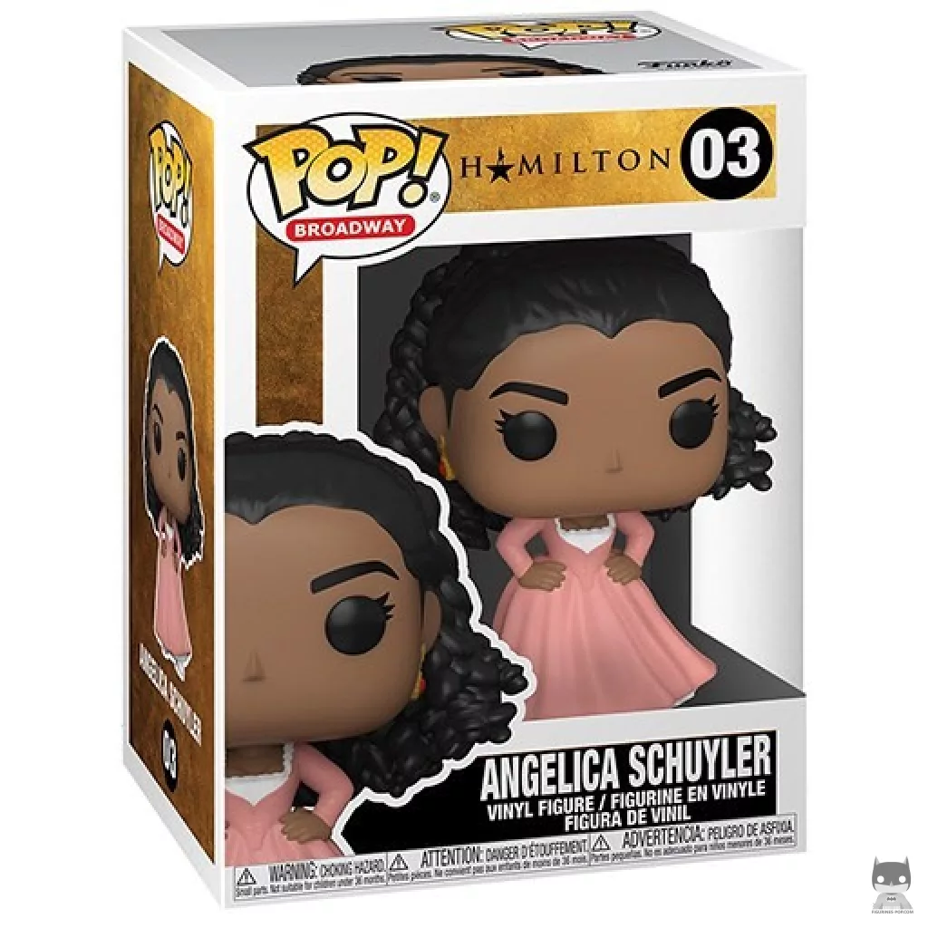Angelica Schuyler Funko Pop! figure in its box