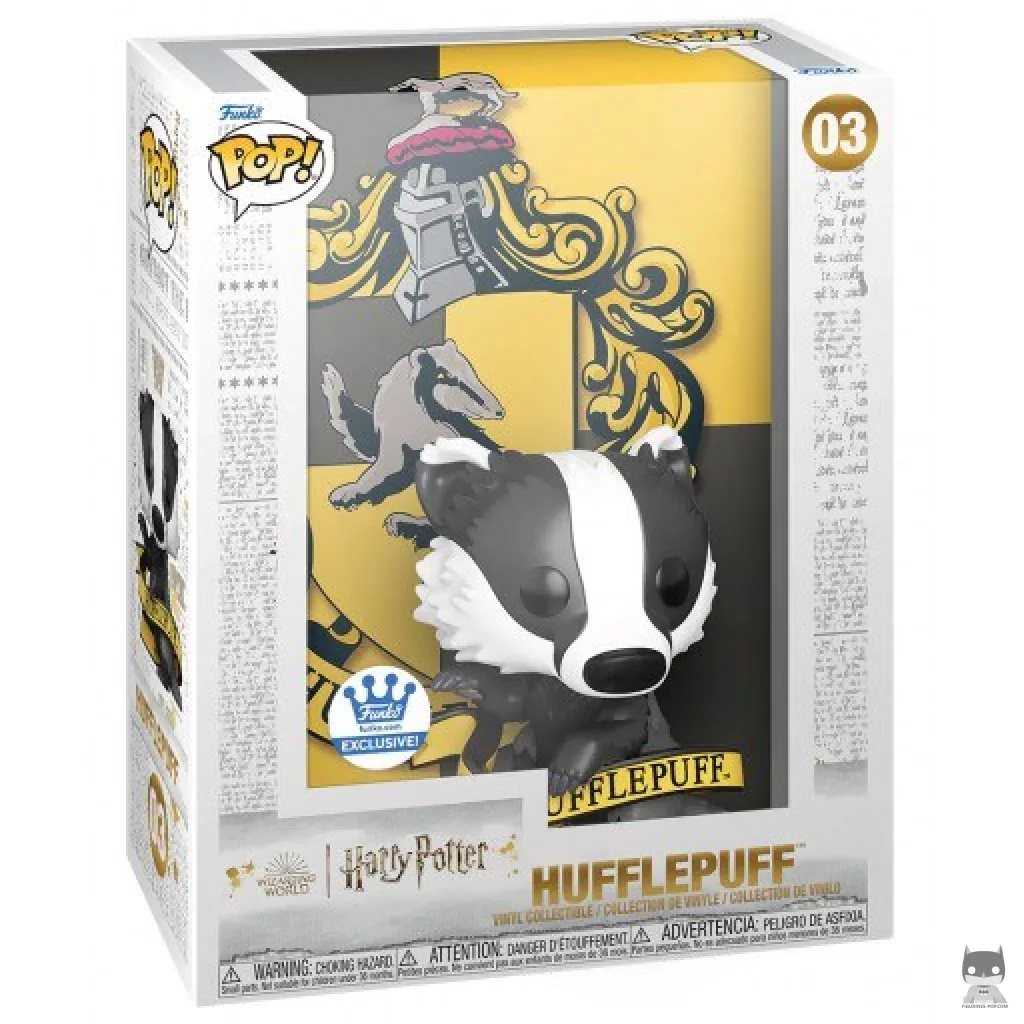 Hufflepuff House Funko Pop! figure in its box