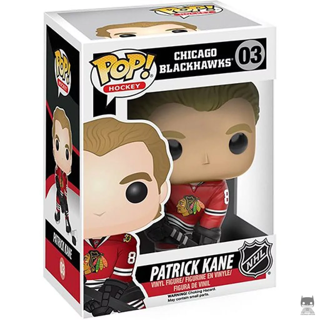 Patrick Kane Funko Pop! figure in its box