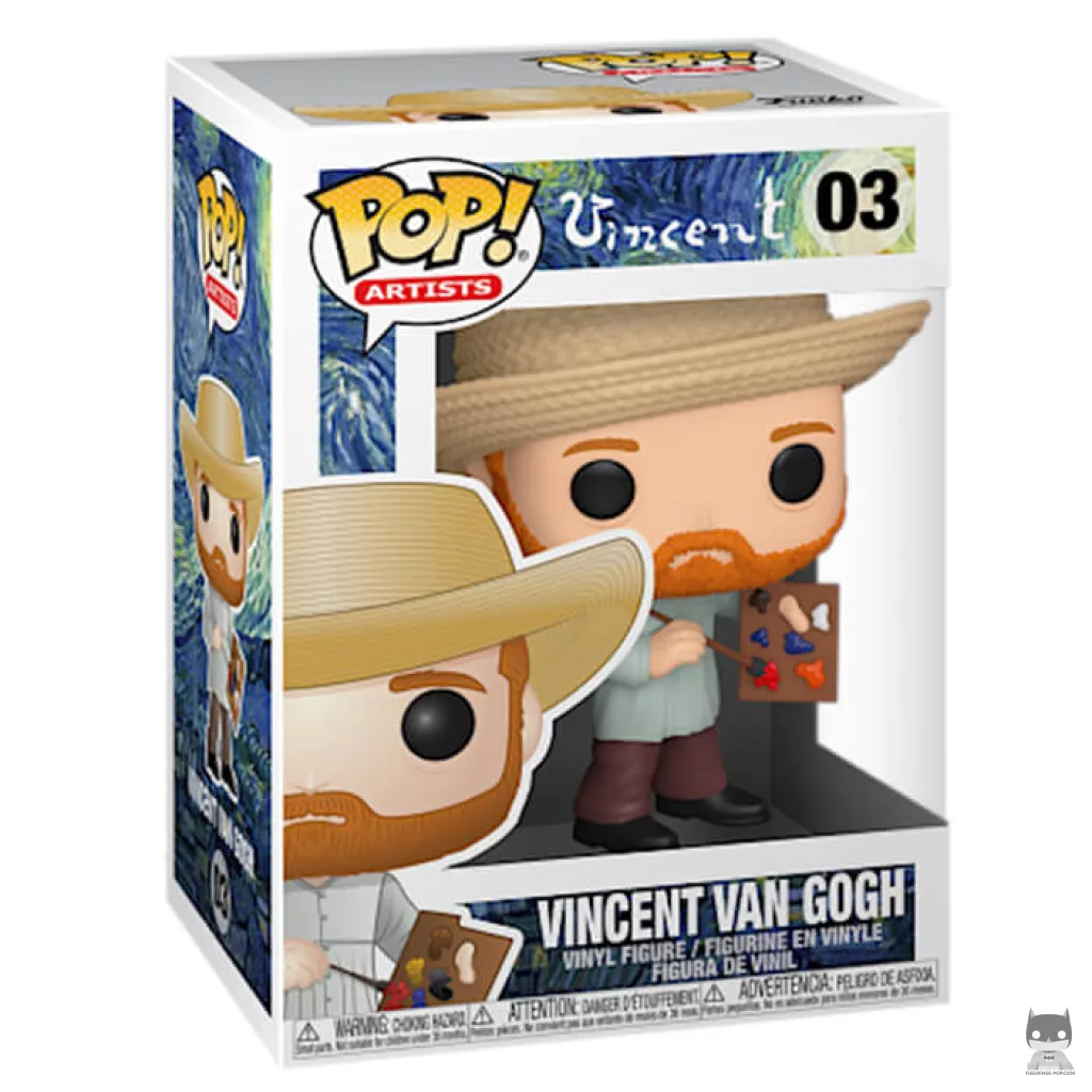 Vincent van Gogh Funko Pop! figure in its box