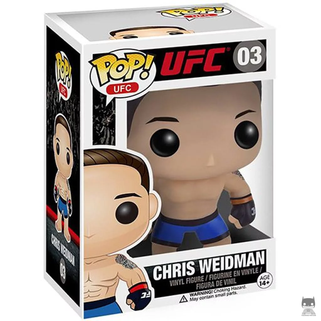 Chris Weidman Funko Pop! figure in its box