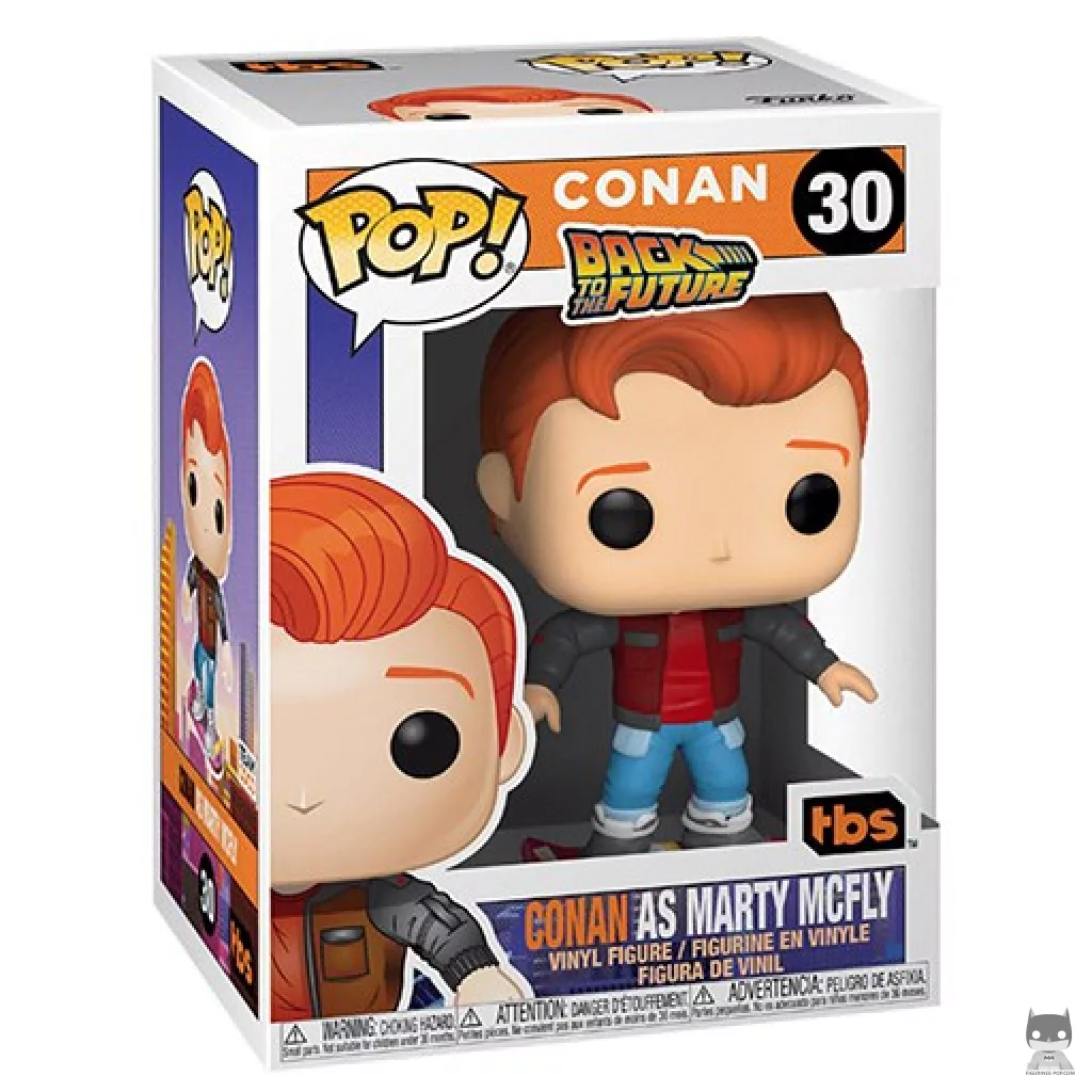 Conan as Marty Mcfly Funko Pop! figure in its box