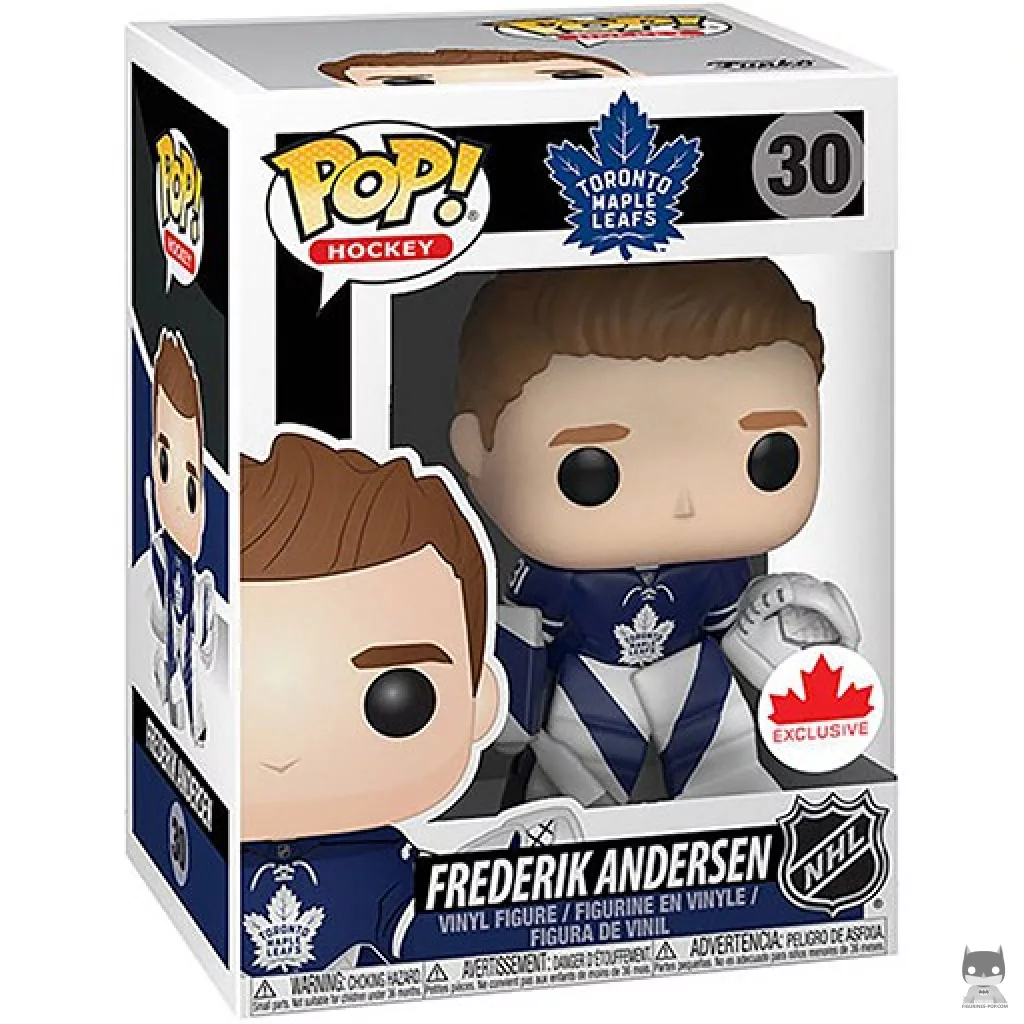 Frederik Andersen Funko Pop! figure in its box