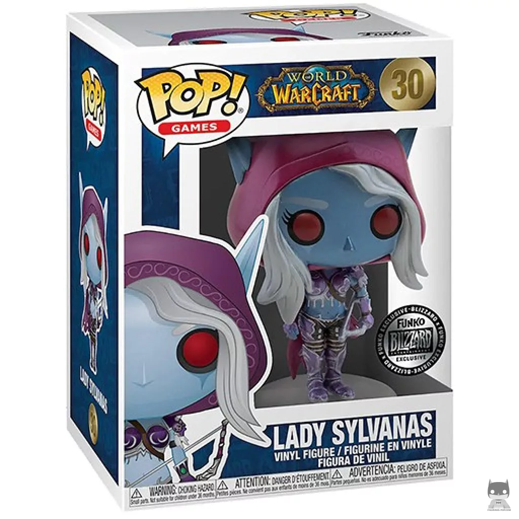 Lady Sylvanas (Metallic) Funko Pop! figure in its box