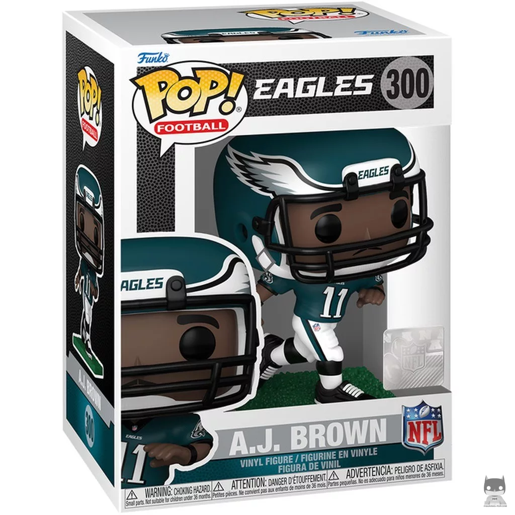 A.J. Brown Funko Pop! figure in its box