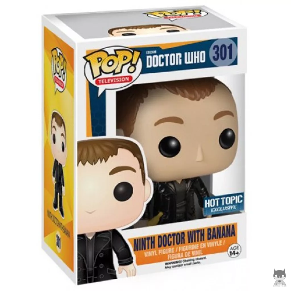 9th Doctor (with Banana) Funko Pop! figure in its box