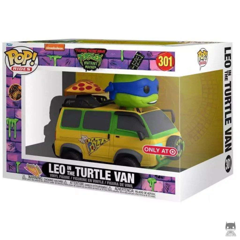 Leonardo In The Turtle Van Funko Pop! figure in its box