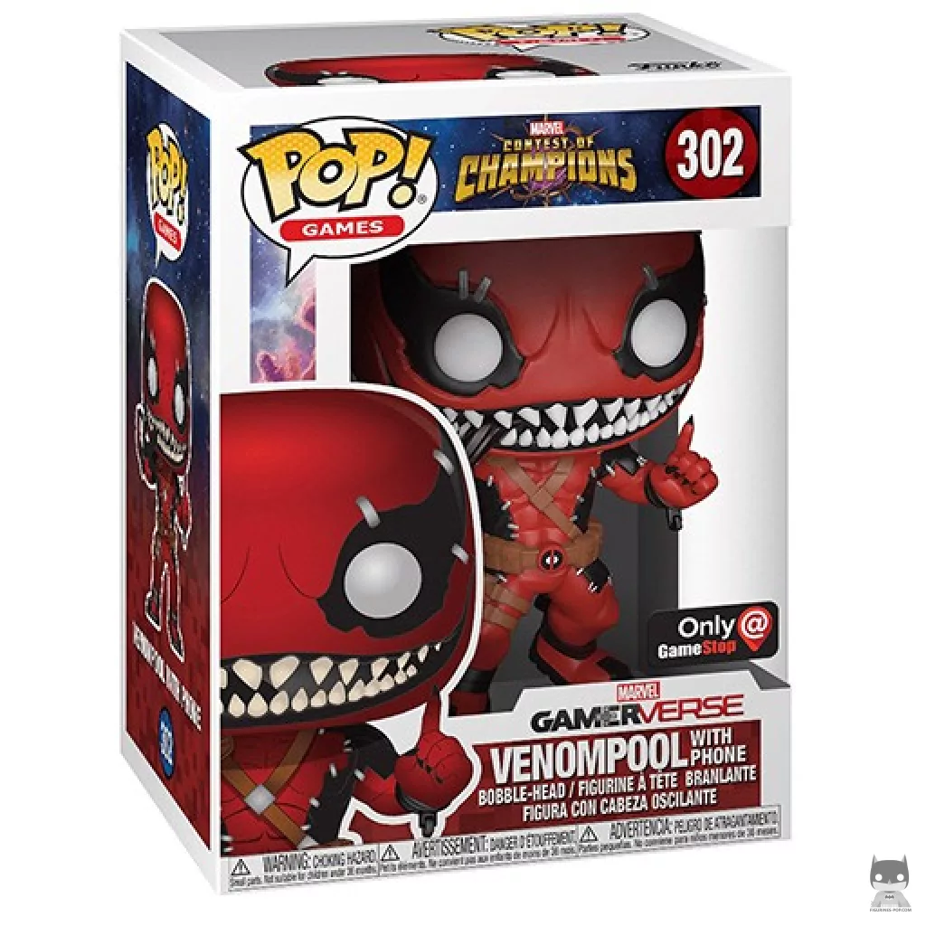 Venompool (with Phone) Funko Pop! figure in its box