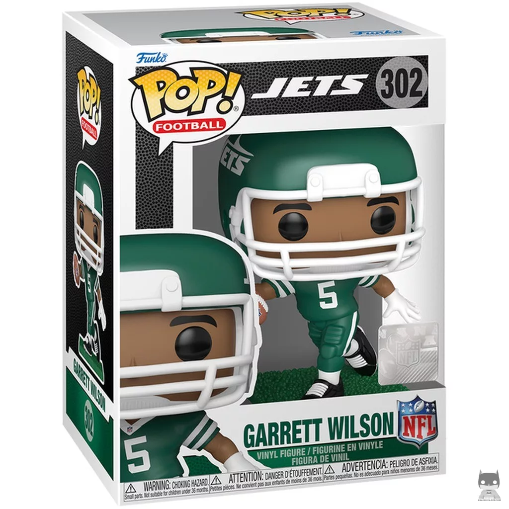 Garrett Wilson Funko Pop! figure in its box