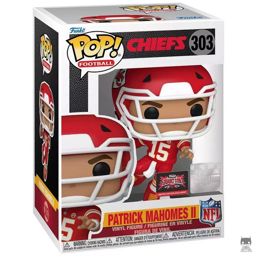 Patrick Mahomes II Funko Pop! figure in its box